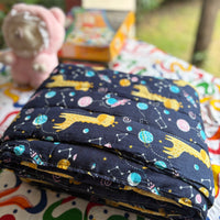 Planet Giraffe Baby Quilt (Surgical Cotton)