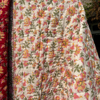 Pomegranate Reversible Cotton Single Quilt (Razai)