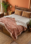 Handblock Double Bed Dohar (Mul Cotton) (90”x108”)