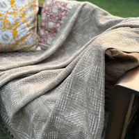 Dabu Print Handblock Sofa Throw