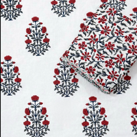 Handblock Dohar Pair (Mul Cotton) (60”x90”)