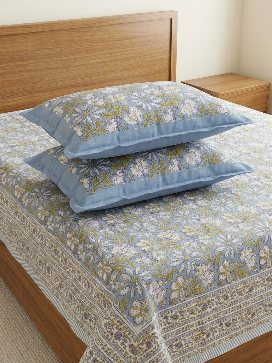 Handblock Sanganer Bedsheet