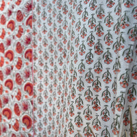 Handblock Double Bed Dohar (Mul Cotton) (90”x108”)