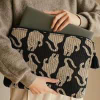 Hand Block Laptop Sleeve | Black | MacBook Air & iPad Case