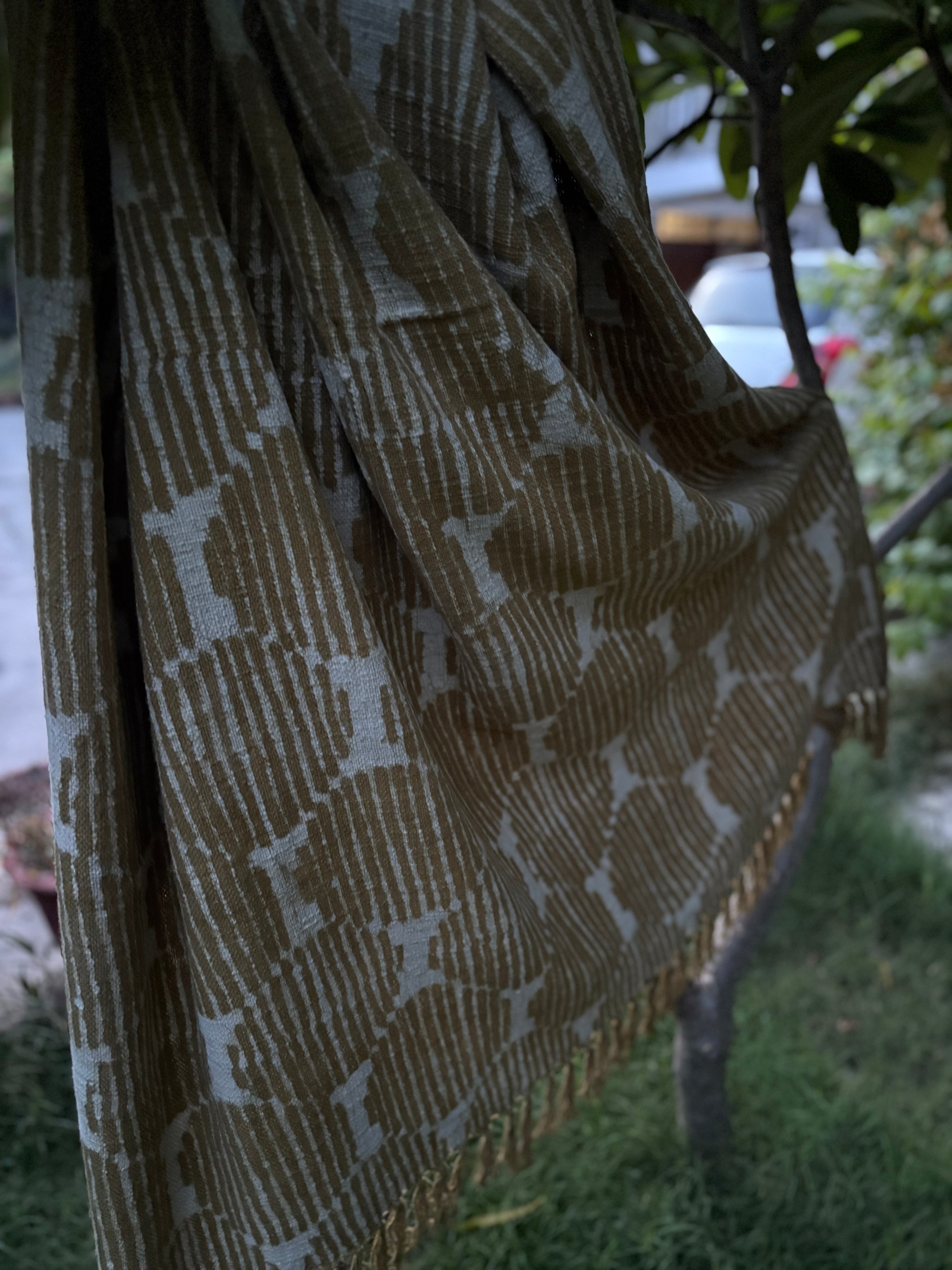 Dabu Print Handblock Sofa Throw