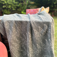 Dabu Print Handblock Sofa Throw