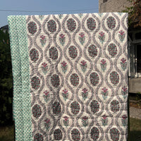 Mughal Reversible Cotton Single Quilt (Razai)
