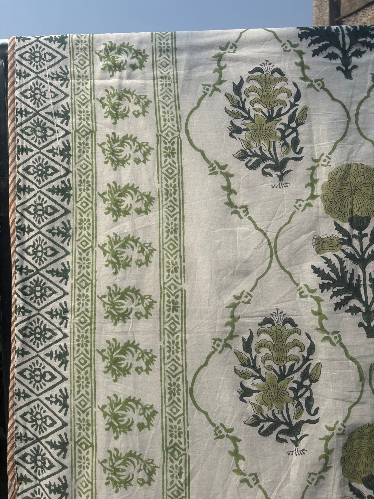 Mughal Garden Single Bed (Mul Cotton) (60”x90”)