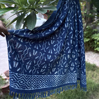 Hand Block Indigo Sofa Throw