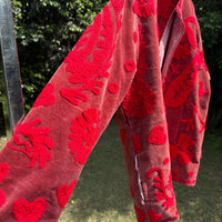 Red Paisley Hand Embroidered Suzani Jacket