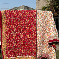 Pomegranate Reversible Cotton Single Quilt (Razai)