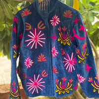 Tiger Print Hand Embroidered Suzani Jacket