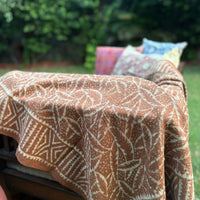 Dabu Print Handblock Sofa Throw