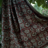 Hand Block Kalamkari Sofa Throw