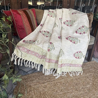 Handblock Printed Sofa Throw