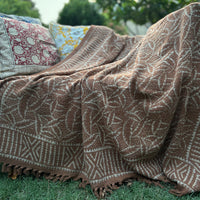 Dabu Print Handblock Sofa Throw