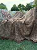 Dabu Print Handblock Sofa Throw
