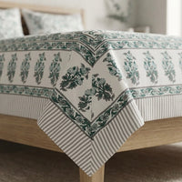 Hand Block Sanganer Bedsheet Set King Size