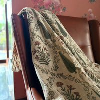 Premium Handblock Printed Sofa Throw & Mini-Bedcover