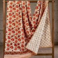 Authentic hand block printed Dohar Jaipuri Sanganeri bagru prints