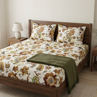Fitted Digital Chintz print Bedsheet