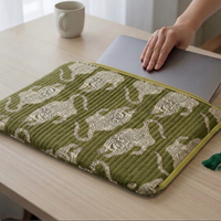 Hand Block Laptop Sleeve | Green | MacBook Air & iPad Case