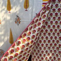 Handblock Dohar Pair (Mul Cotton) (60”x90”)