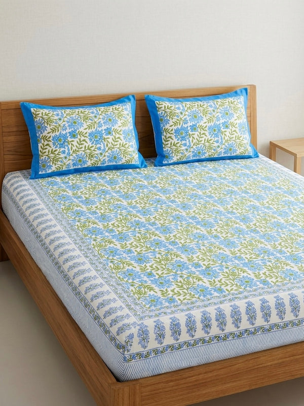 Handblock Sanganer Bedsheet King Size