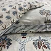 Percale Jaal Handblock bedsheets