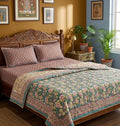 Handblock Double Bed Dohar (Mul Cotton) (90”x108”)