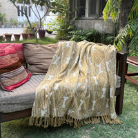 Dabu Print Handblock Sofa Throw