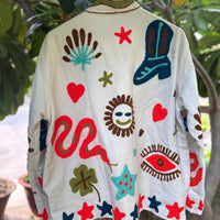 Snake Hand Embroidered Suzani Jacket