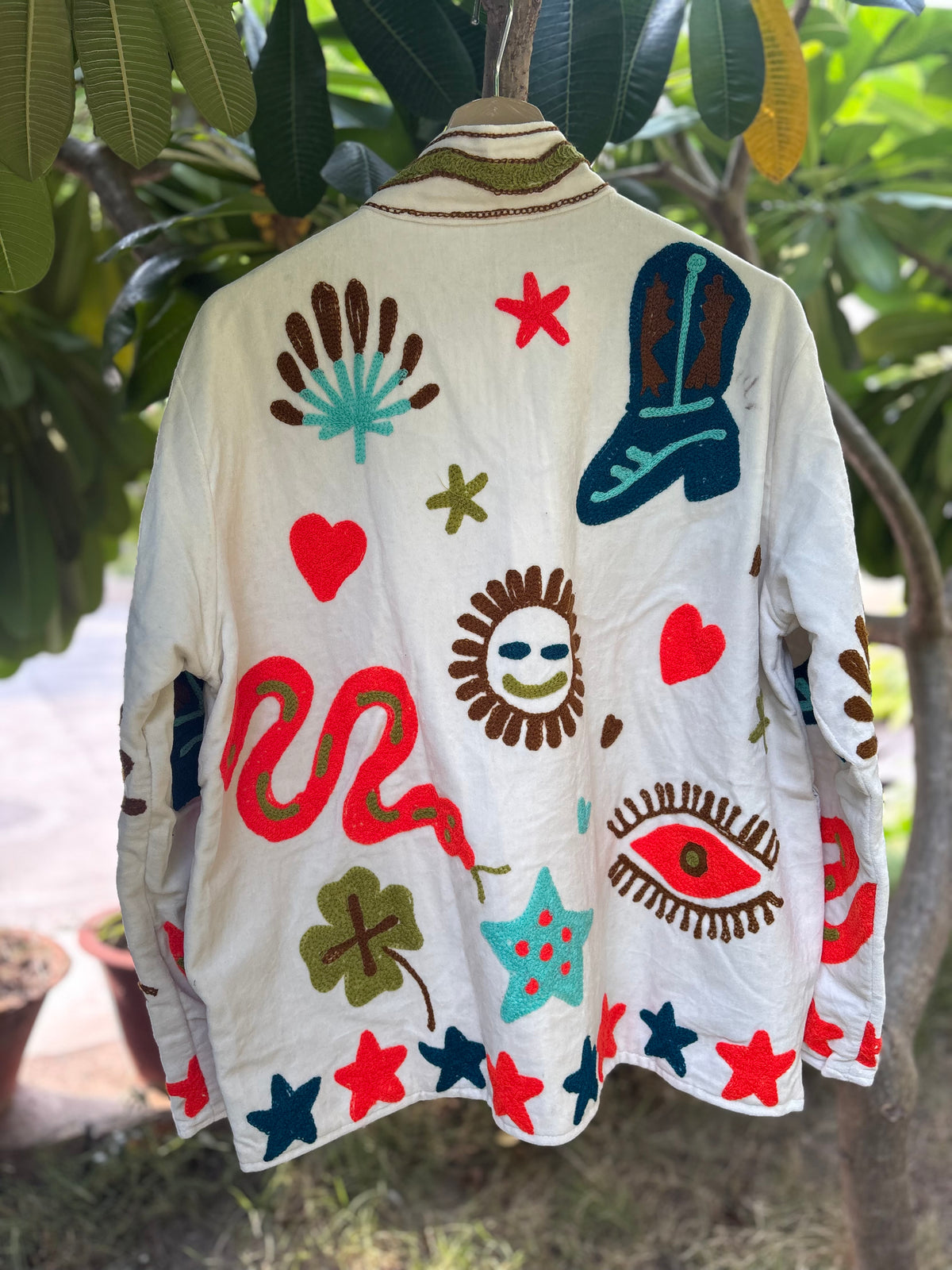 Snake Hand Embroidered Suzani Jacket